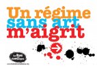 Slogan Un régime sans art m'aigrit